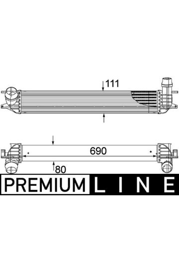 TURBO RADYATÖRÜ INTERCOOLER LGN III 1.5 DCİ-2.0 DCİ 08 > 690x111x80