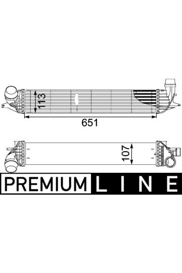 TURBO RADYATÖRÜ INTERCOOLER LGN III AL-PL-BRZ 651x113x107