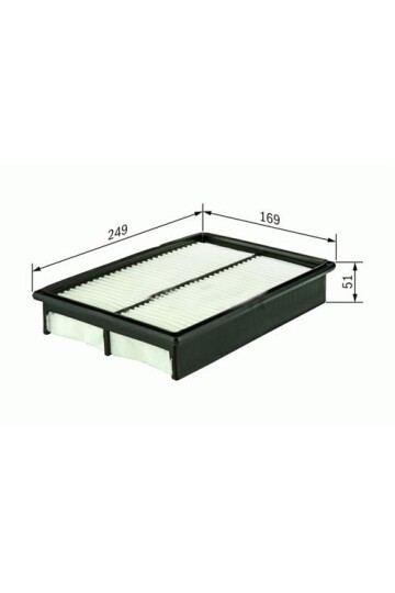 x HAVA FİLTRESİ TOYOTA HILUX 89 > C2535 x