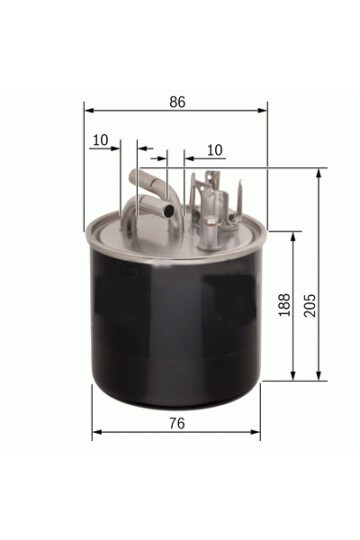 x YAKIT FİLTRESİ AUDI A6 2.7 TDİ-3.0TDİ 04-11 ASB-BMK x