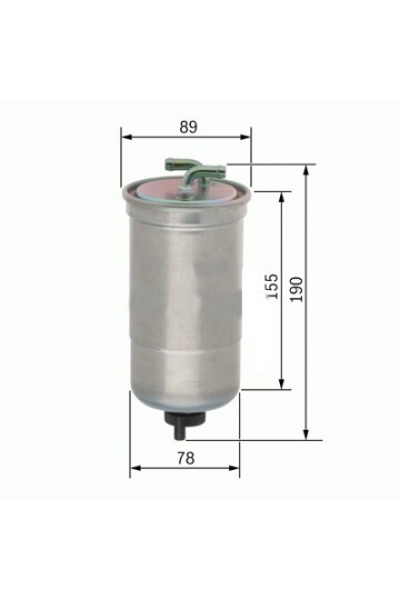 x YAKIT FİLTRESİ CIVIC 1.7 CDTİ 02 > ACCORD VIII 2.2 CDTİ 04 > WK853/16 x