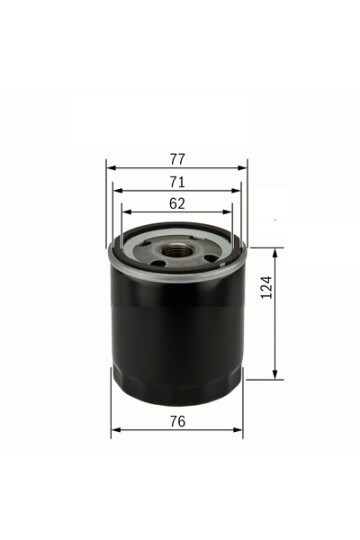 YAĞ FİLTRESİ FORD ESCORT/FOCUS/MONDEO/MAZDA 1.25-1.4-1.6 BENZİN UZUN TİP ESKİ MODEL