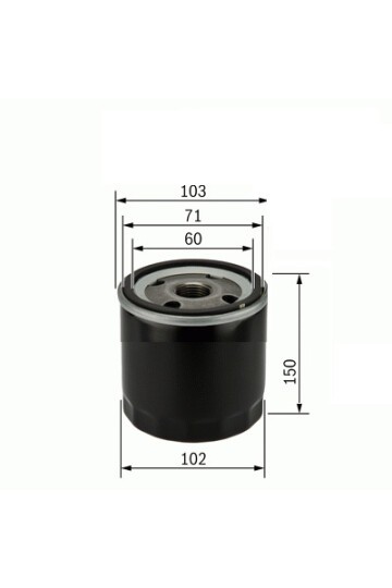 YAĞ FİLTRESİ HYUNDAI HD35 4000CC H100 KAMYONET YM-MITSUBISHI CANTER TURBO-PRESTIGE WP1045 x