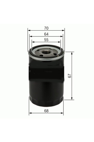 YAĞ FİLTRESİ OPEL AGILA B 1.0L 1.2L / CHEVROLET KALOS. AVEO. MATIZ. SPARK 1.0L 1.2L 03-> / SUZUKI SWIFT 90-> / ALTO. MARUTTI 86-> / DAIHATSU TERIOS 97