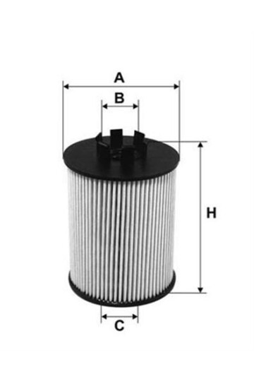 YAKIT FİLTRESİ ATEGO. AXOR OM 904 LA/ OM 906 LA SU AYRAÇLI KAĞIT PU 1046/1x-PE 935/1-KX 67/2D
