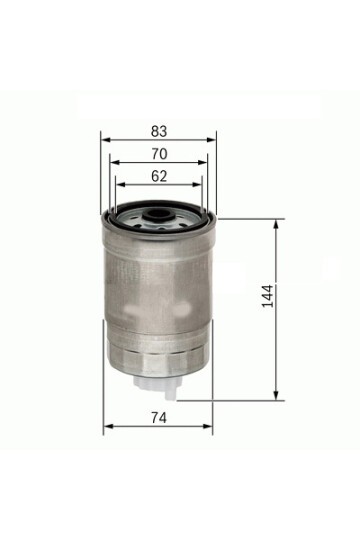 YAKIT FİLTRESİ HYUNDAI ACCENT ERA. GETZ 1.5L D4FA 06-10 / SONATA 2.0L D4EA 06-11 / i30 1.4L 1.6L CRD i 12-> / SANTAFE D4EB 06-09 / KIA RIO 1.5L CRDİ 0
