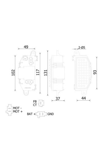 A/C-Gebl seregler und Widerstand CITRO N C4 GRANDPICASSO I