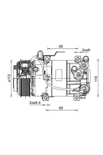 A/C-Kompressor HYUNDAI I10 1.2 TCI