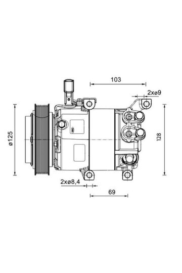 A/C-Kompressor HYUNDAI I20 1.4 MPI