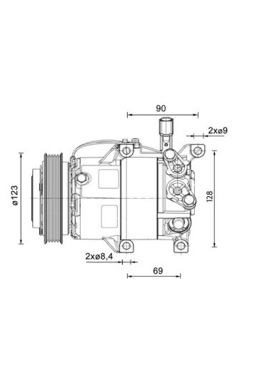 A/C-Kompressor HYUNDAI I20 1.4 TCI