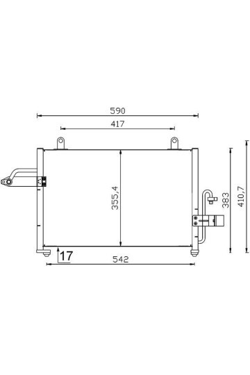 A/C-Kondensator DAEWOO REZZO