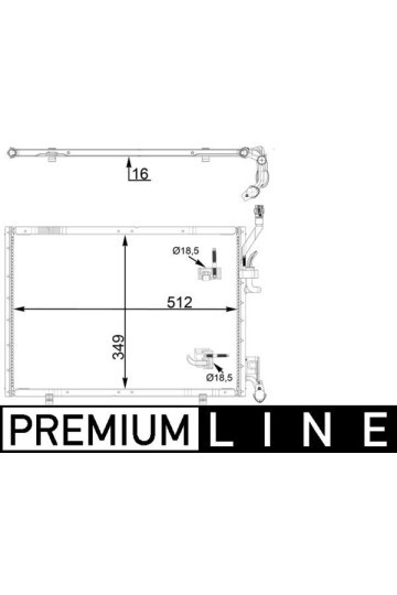 A/C-Kondensator FORD FIESTA TRANSIT B-MAX