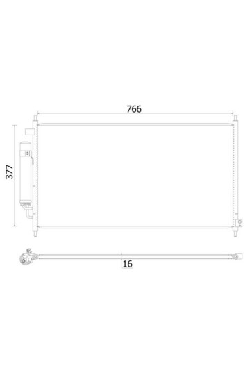 A/C-Kondensator HONDA FR-V PETROL