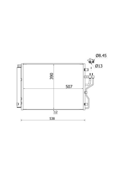 A/C-Kondensator HYUNDAI IX35/ TUCSON