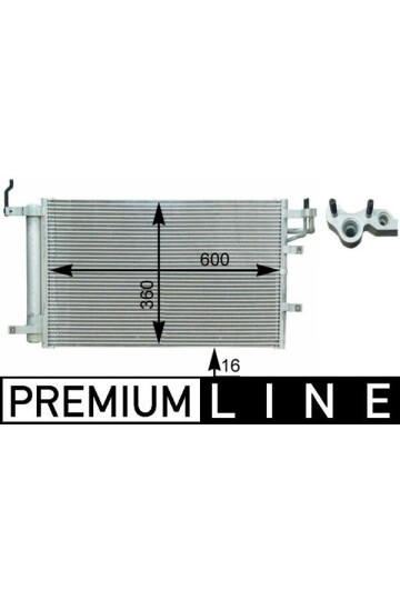 A/C-Kondensator KIA SPECTRA 03- /CERATO