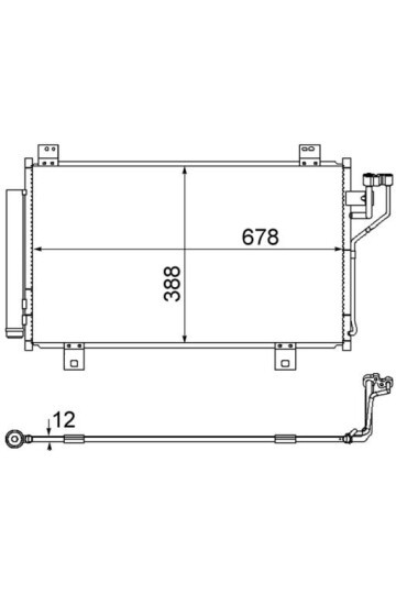 A/C-Kondensator MAZDA 6