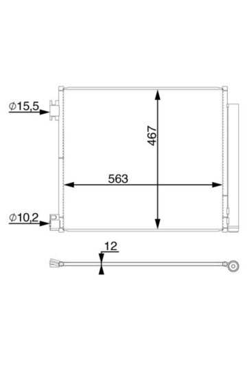 A/C-Kondensator NISSAN QASHQAI II / RENAU