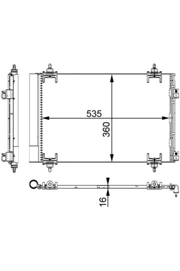 A/C-Kondensator PEUGEOT 307 / CITROEN C4