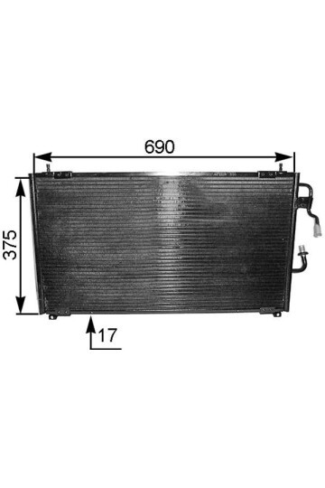 A/C-Kondensator PEUGEOT 406