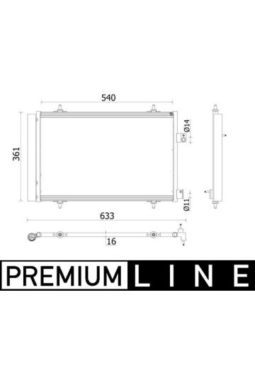 A/C-Kondensator PEUGEOT 508