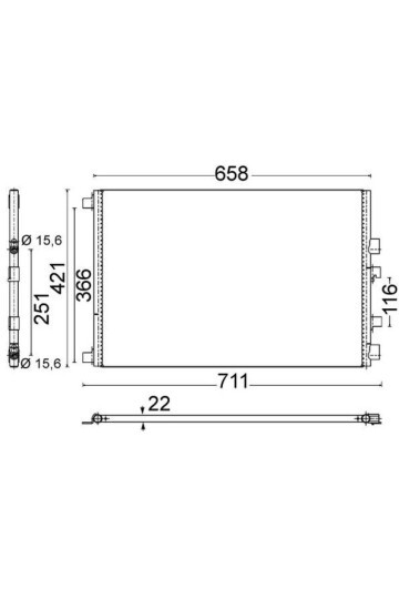 A/C-Kondensator RENAULT MEGANE II