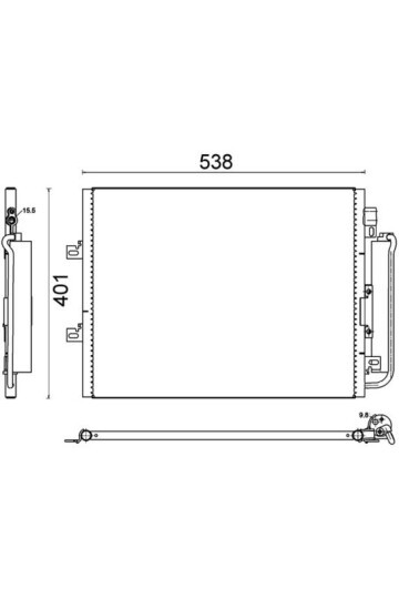 A/C-Kondensator RENAULT TWINGO