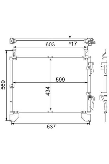 A/C-Kondensator SSANGYONG REXTON