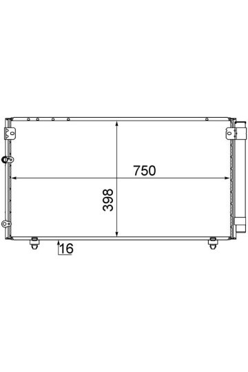 A/C-Kondensator TOYOTA AVENSIS