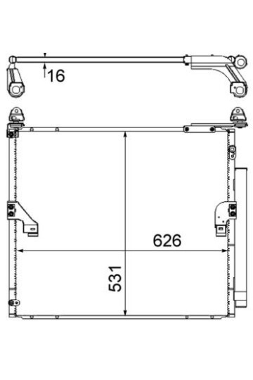 A/C-Kondensator TOYOTA LAND CRUISER
