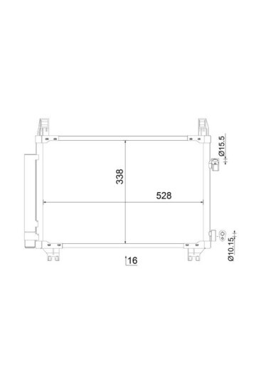 A/C-Kondensator TOYOTA YARIS SCP9