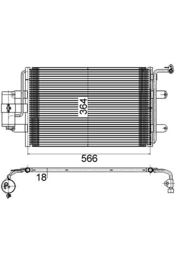 A/C-Kondensator VW GOLF IV/ AUDI A3/ DIV.