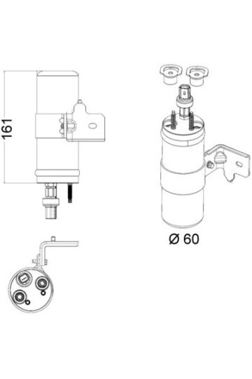 Filter-Trockner und Akkumulator FORD B-MAX / FIESTA