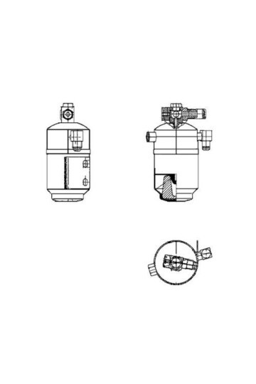 Filter-Trockner und Akkumulator MB S-CL. W116
