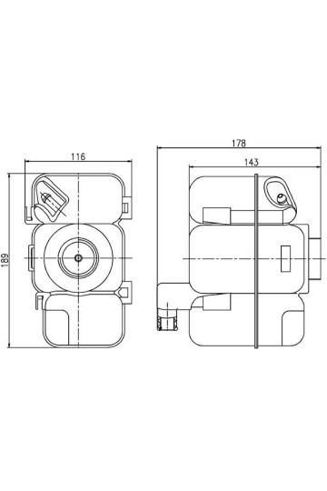 GENLEŞME TANKI RADYATORU YEDEK SU DEPOSU VOLVO S60/ V70/ S80/ XC90