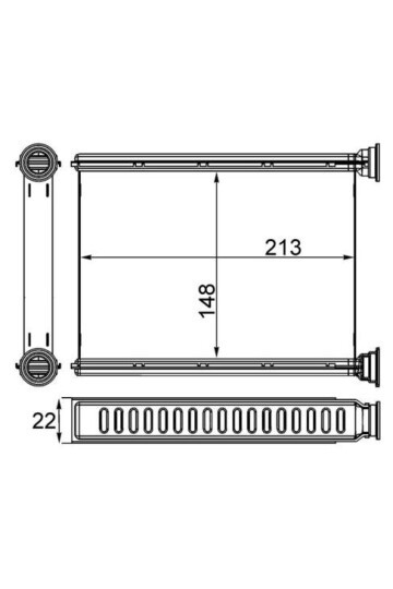 Innenraum-W rmetauscher NISSAN CUBE / JUKE / LEAF