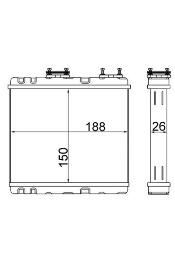 Innenraum-W rmetauscher NISSAN PRIMERA
