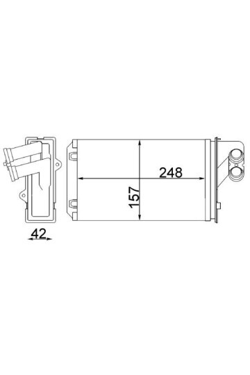 Innenraum-W rmetauscher PEUGEOT 405 I / II / 406