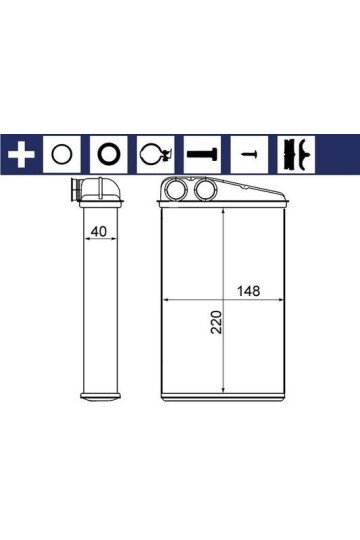 Innenraum-W rmetauscher REN. MEGANE II/SCENIC II