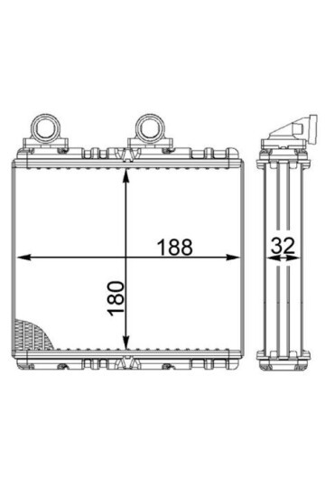 Innenraum-W rmetauscher SAAB 900 / SAAB 9-3
