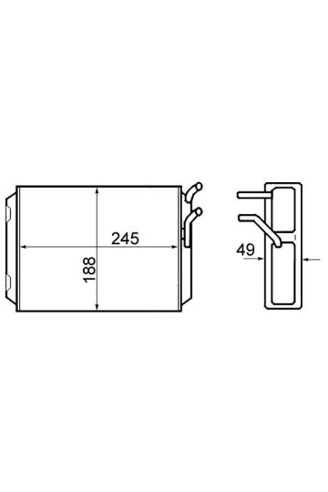 Innenraum-W rmetauscher VOLVO 740