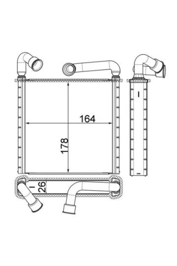 Innenraum-W rmetauscher VW GOLF / AUDI A3 12-
