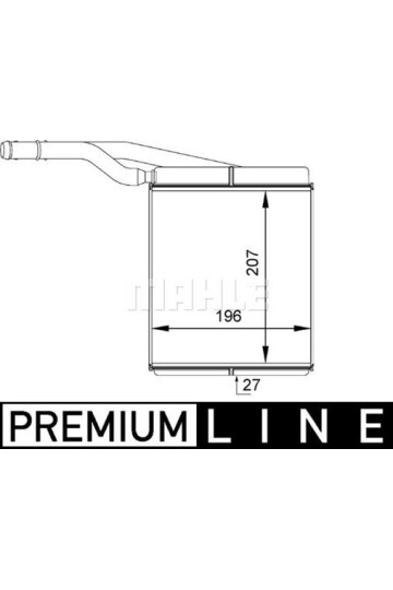 KALORİFER RADYATÖRÜ BRAZİNG FOCUS-TOURNEO CONNECT 1.6 16V-1.8 16V-1.8 TDI 2195x187x40