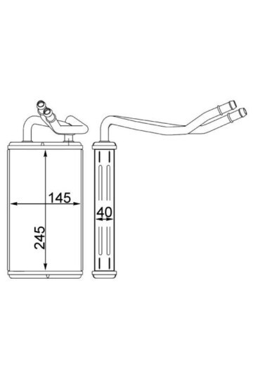 KALORİFER RADYATÖRÜ FORD TRANSİT 01> AC KLİMALI