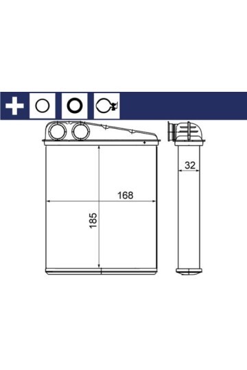 KALORIFER RADYATORU MERCEDES W169 W245 . MINI R55 R56 R60
