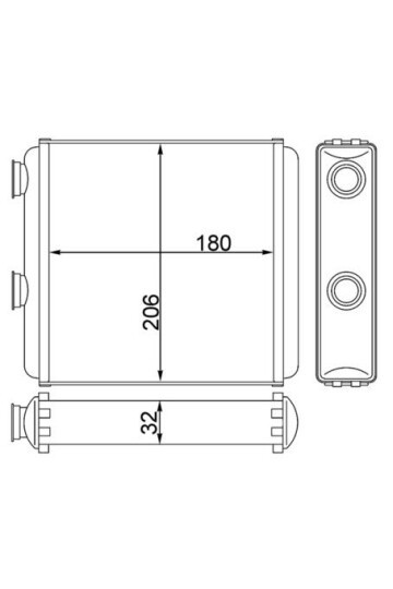 KALORİFER RADYATÖRÜ OPEL MERIVA 1.4-1.6-1.3CDTI-1.7DTI-1.7CDTI 03-10