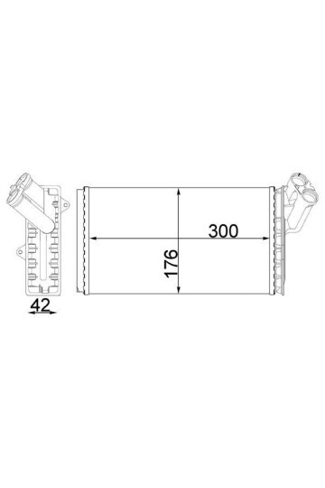 KALORİFER RADYATÖRÜ SCUDO 96-02 -JUMPY 96>EXPERT 96-02 806 99-02 299x170