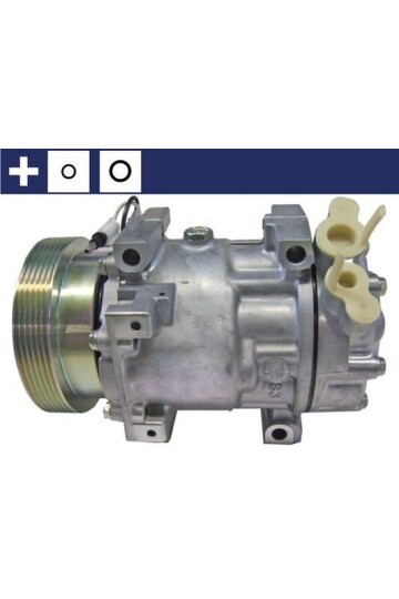 KLIMA KOMPRESORU DACIA LOGAN 04>SANDERO 08> DUSTER 10> 1.4 K7J 1.5dCi K9K 1.6 K4M 12V 6 KANAL 124MM