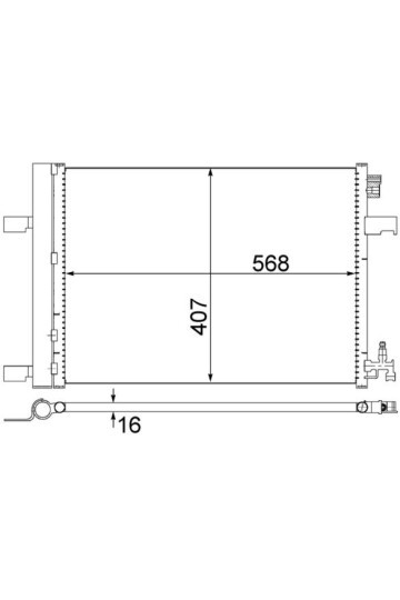 KLİMA KONDENSERİ RADYATÖRÜ ASTRA J-ZAFIRA C-CRUZE 1.3-1.4-1.6-1.7-1.8