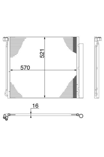 KLIMA RADYATORU BMW E70 F15 F85 E71 E72 F16 F86