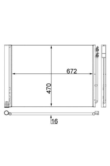 KLIMA RADYATORU BMW F07 F10 F11 F18 F06 F12 F13 F01 F02